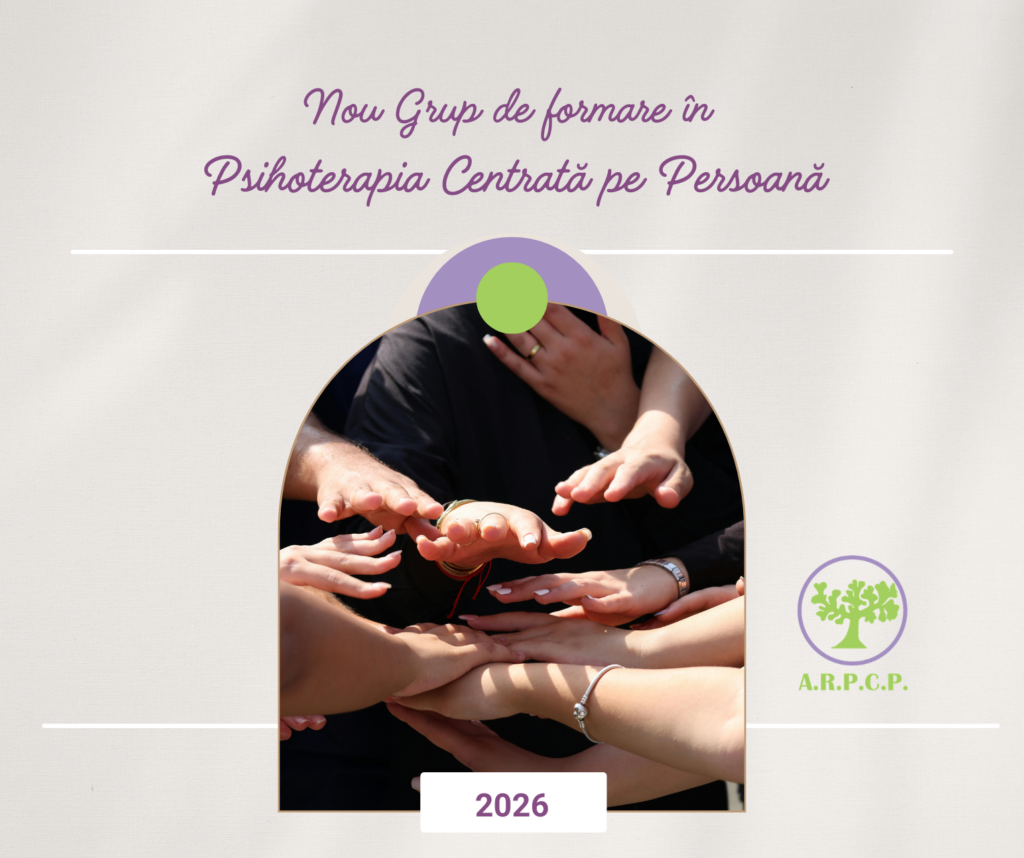 Imagine pentru anunțul noului grup de formare în psihoterapia centrată pe persoană din 2026